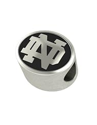 Notre Dame Fighting Irish Jewelry Beads and Charms Fits Most European Style Bracelets. High Quality Bead In Stock for Fast Shipping. Officially Licensed