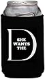 Funny Guy Mugs She Wants The D Neoprene Can Coolie, Black