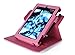Kindle Fire HD 7 2014 Case, roocase Dual View 2014 Fire HD 7 Folio Case with Sleep / Wake Smart Cover with Multi-Viewing Stand for Amazon Kindle Fire HD 7 Tablet (4th Generation - 2014 Model), Polkadot Pink