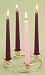 6.5" Gold Christmas Advent Wreath with Taper Candles