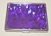 Purple Metallic Hard Wallet Business Card Case