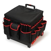 Darice 1210-27 Rolling Craft Cart with Nylon Liner and Telescoping Aluminum Handle