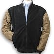 Suede Baseball Jacket