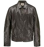 BKE Faux Leather Jacket Brown