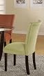 Set of 2 Parson Dining Chairs Light Green Microfiber