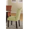 Set of 2 Parson Dining Chairs Light Green Microfiber