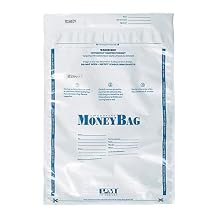 PM Company 997278 12x16 White Deposit Bags  - 100