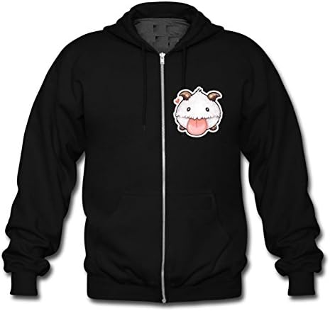 League of Legends LOL Custom Men's Hoody Zip Hoodie Sweatshirt Black X-Large