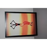 Colorful Basket Woman 12x16 Framed Wall Art