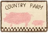 Country Farm Pigs Bathmat