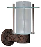 Besa 335504-29 3355 Series Lantern Rust / Frost-Clear 9'W. x 13'H. x 11-3/8'Ext.