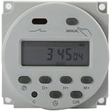 DBPower&reg; CN101 DC 12V Digital LCD Programmable Timer Time Relay Switch Support 17-times Daily Weekly Program, White