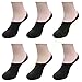 6 Pair Socks Boat No Show Bamboo Cotton Deodorant Thin Sock Men US Size 6-10