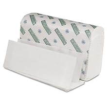 Boardwalk 23 Green Seal Paper Towel, Multi-Fold, 9.125" Width x 9.5" Length, White (12 Pack of 250)