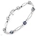Bracelet With 7.00ctw Genuine Topazes Made of White Gold. Total item weight 11.5g Length 8.5in