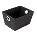 Tote with Eyelet Handles - Black (Medium)