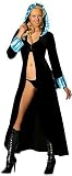 Mink Trimmed Robe - Womens Sexy Costume Lingerie Outfits