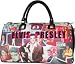 Search : Elvis Presley Signature Product Women's Elvis 50' Overnight Bag Top Zip Handbag