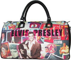 Elvis Presley Poster Collage Duffle Bag by Aliz international
