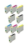 9 Cartridges - T200XL Epson Expression Home XP, WorkForce WF Compatible Ink Cartridges