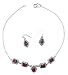 Earring and Necklace Sets Sterling Silver With Onyx Gemstones Handmade Indian Jewelry (gnklcs225)