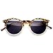zeroUV - Classic Lux P3 Shape Keyhole Bridge Metal Rivet Circle Round Sunglasses
