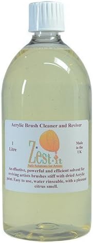 Zest It : 1 Litre Acrylic Brush Cleaner and Reviver by Zest-It