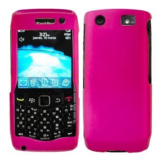 Premium Hot Pink Snap-On Cover Hard Case Cell Phone Protector for Blackberry Pearl 3G 9100