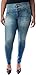 Eunina Women's Plus Size High Waisted Stretch Skinny Jeans Medium Wash