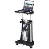 Techni Mobili RTA-B002 Rolling Laptop Cart with Storage