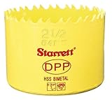 Starrett DH0212 Bi-Metal Dual Pitch Professional Hole Saw, HSS Teeth, 2-1/2 Diameter, 1-5/8 Cutting 