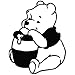 Winnie The Pooh Honey - Cartoon Decal Vinyl Car Wall Laptop Cellphone Sticker