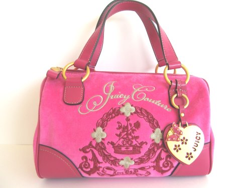 Juicy Couture Velour Barrel Bag Martinique Pink 