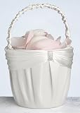 Cream Sash Flower Basket
