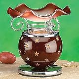 Red Star Decoration Collectible Metal Oil Burner Warmer Aromatherapy