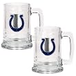 Indianapolis Colts 2pc 15oz Glass Tankard Set- Primary Logo NFL Football