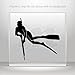 Decals Stickers Diver Spearfishing Car door Hobbies Sports car Durable Racing Motorbikes 0502 ZZ827