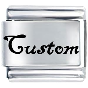 Custom Words & Phrases Italian Charm Bracelet