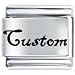 Custom Words & Phrases Italian Charm Bracelet