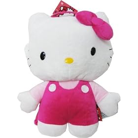 Hello Kitty In Overalls Plush Figure Backpack Buddy Version 1