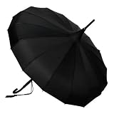 Regenschirm in Pagodenform EDWARDIAN black