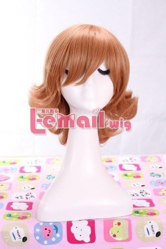 11.81 Inch BARNABY BROOKS JR light brown short curly wig 100% Japanese Kanekalon - By Peep Wigs - Ships from the USA