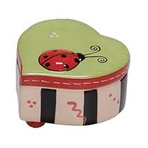 Tumbleweed Pottery Sweetheart Heart Shaped Keepsake Jewelry Box