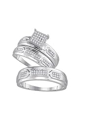 0.20CTW-DIA MICRO-PAVE TRIO SET