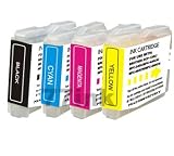 5 Pack Non-OEM Hi-Yield Ink for Brother LC51 MFC 230C 240C 350C 440CN 465CN 3360C 5460CN 5860CN 665CW 685CW 845CW 885CW