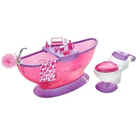 Barbie - T7537 -  Mobilier de Poup�e - Mobilier Basique Barbie -  Salle de Bains