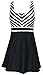 Women's One Piece Swimsuit Sailor Vintage Swim Dress Cover Up Bathing Suits