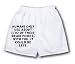 White Boxer Short with Humans only use about 1/10 of their brain power. With you, it ...