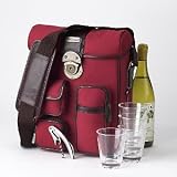 3 Bottle Vineyard Tote (Cranberry