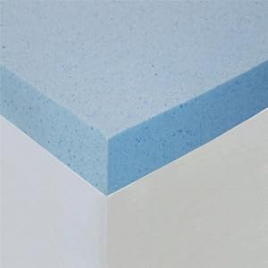 Sleep Master 2-Inch Gel Memory Foam Topper, Queen